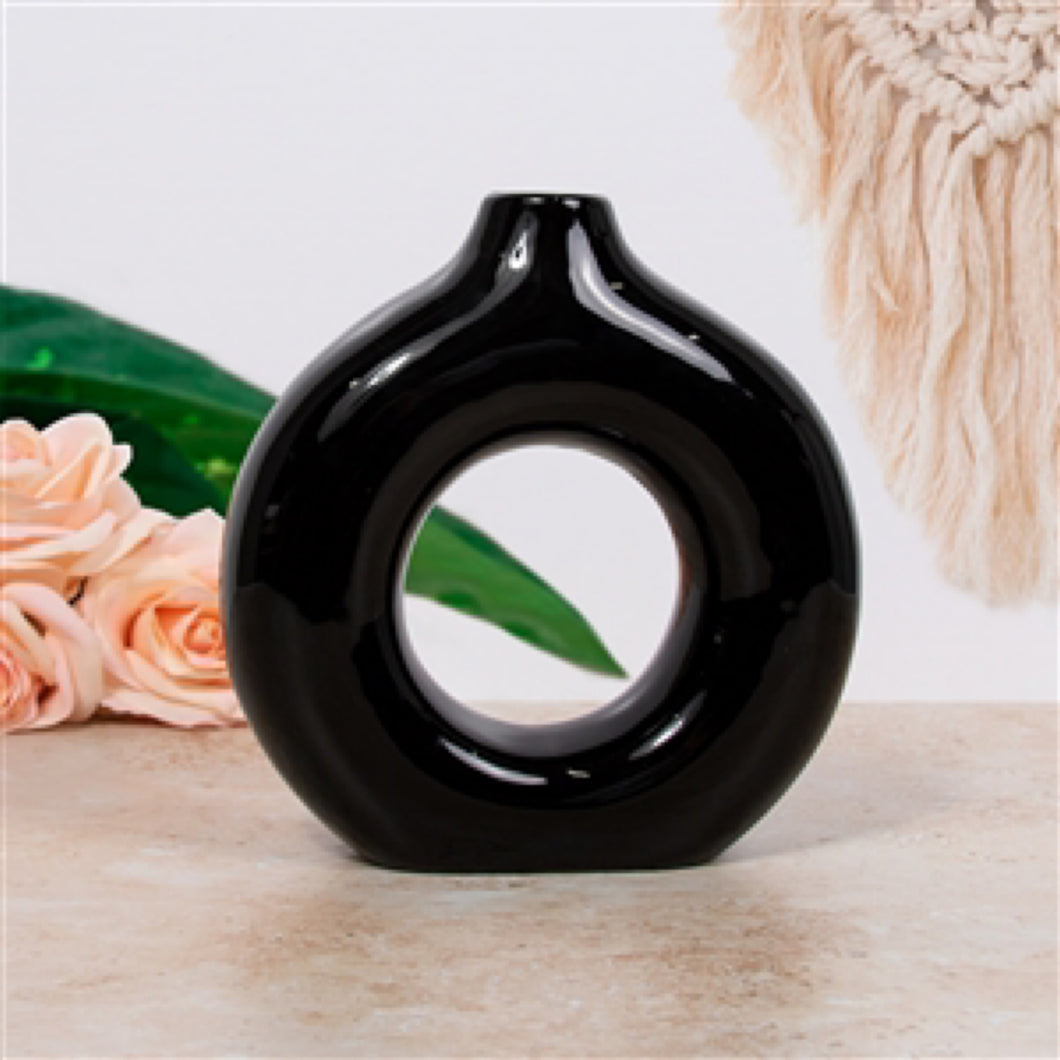 Ebony Donut Vase